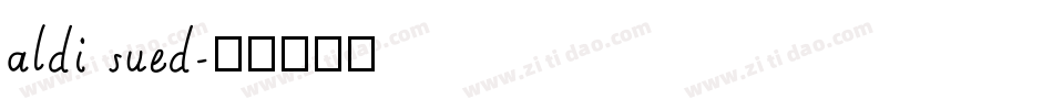 aldi sued字体转换